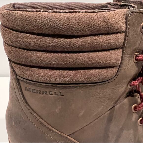 NWOT Merrell Women's Tremblant Wedge Waterproof Espresso Boot Brown Size 10.5 - Picture 9 of 13